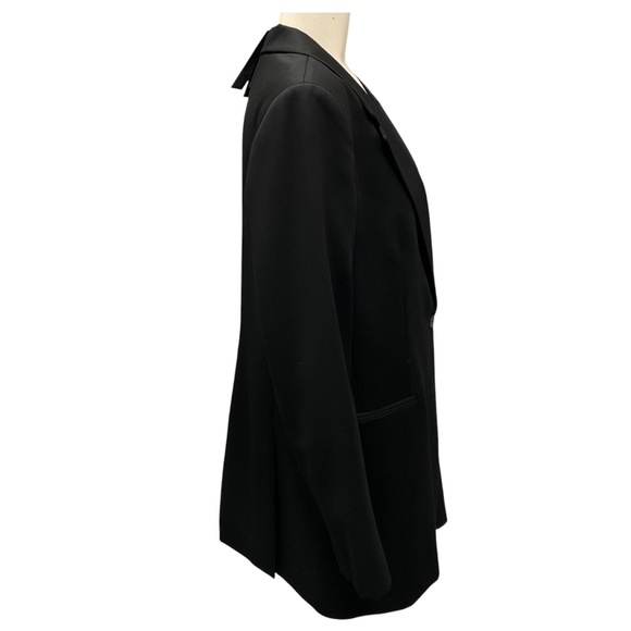 FABIANA FILIPPI BLACK WOOL TWILL BLAZER - Picture 2 of 7